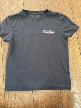 Brixton XS' Black Logo Crewneck T-Shirt